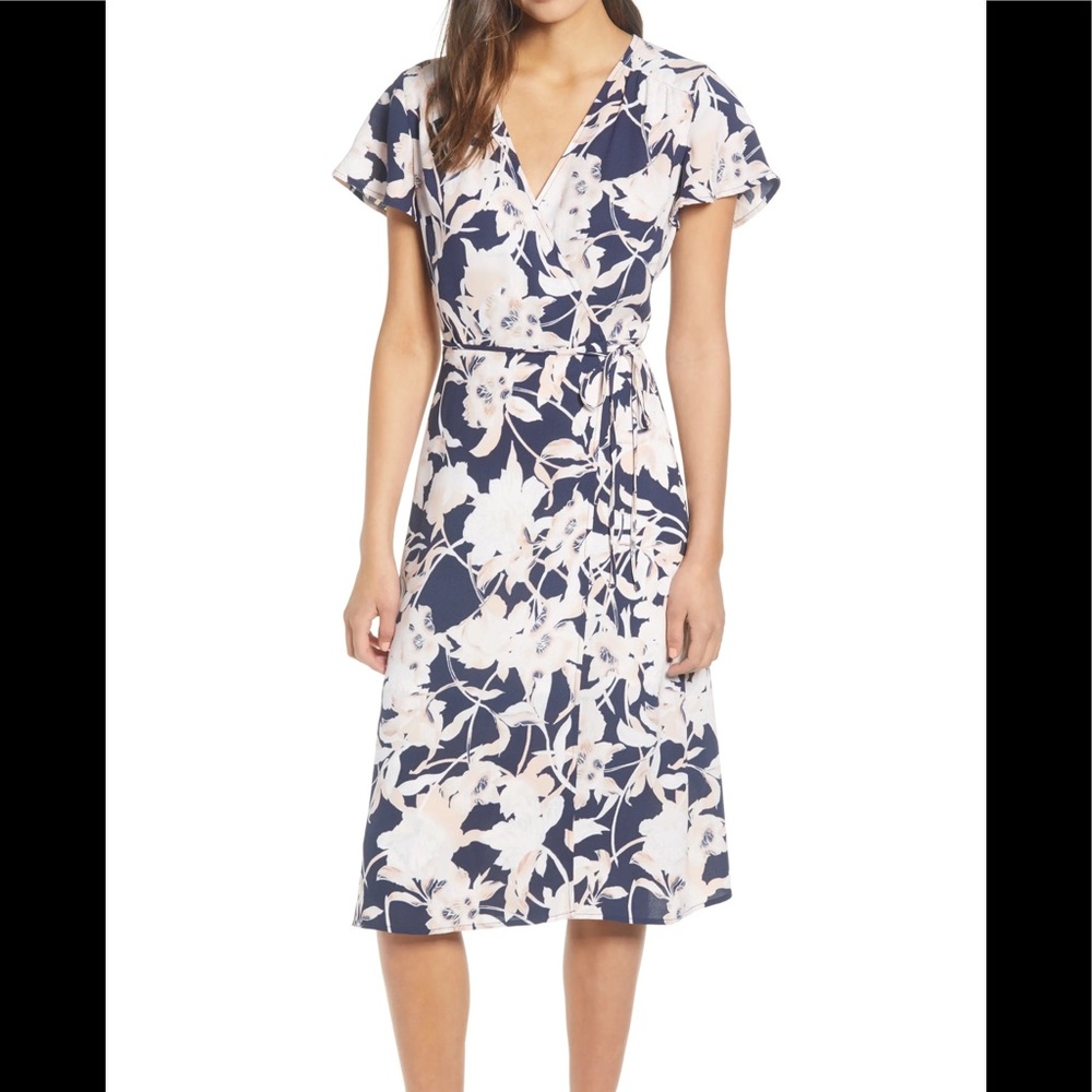 Midi Wrap Dress by Leith (Nordstrom)